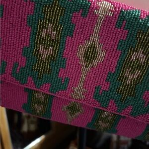 Vibrant Pink and Green Women's Bag